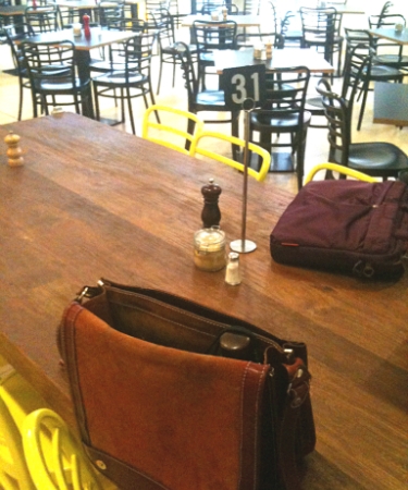 The #SUAW table, Pearson and Murphy's cafe, Melbourne (photo by Tseen Khoo)